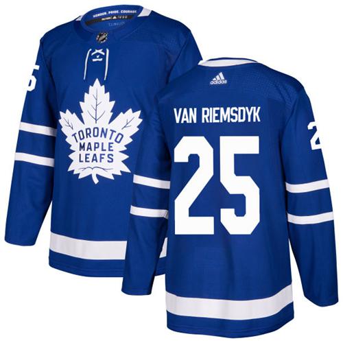 Adidas Men Toronto Maple Leafs 25 James Van Riemsdyk Blue Home Authentic Stitched NHL Jersey